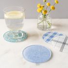 Proper Table Campbell Chambray Coaster (Set of 4) - Blue