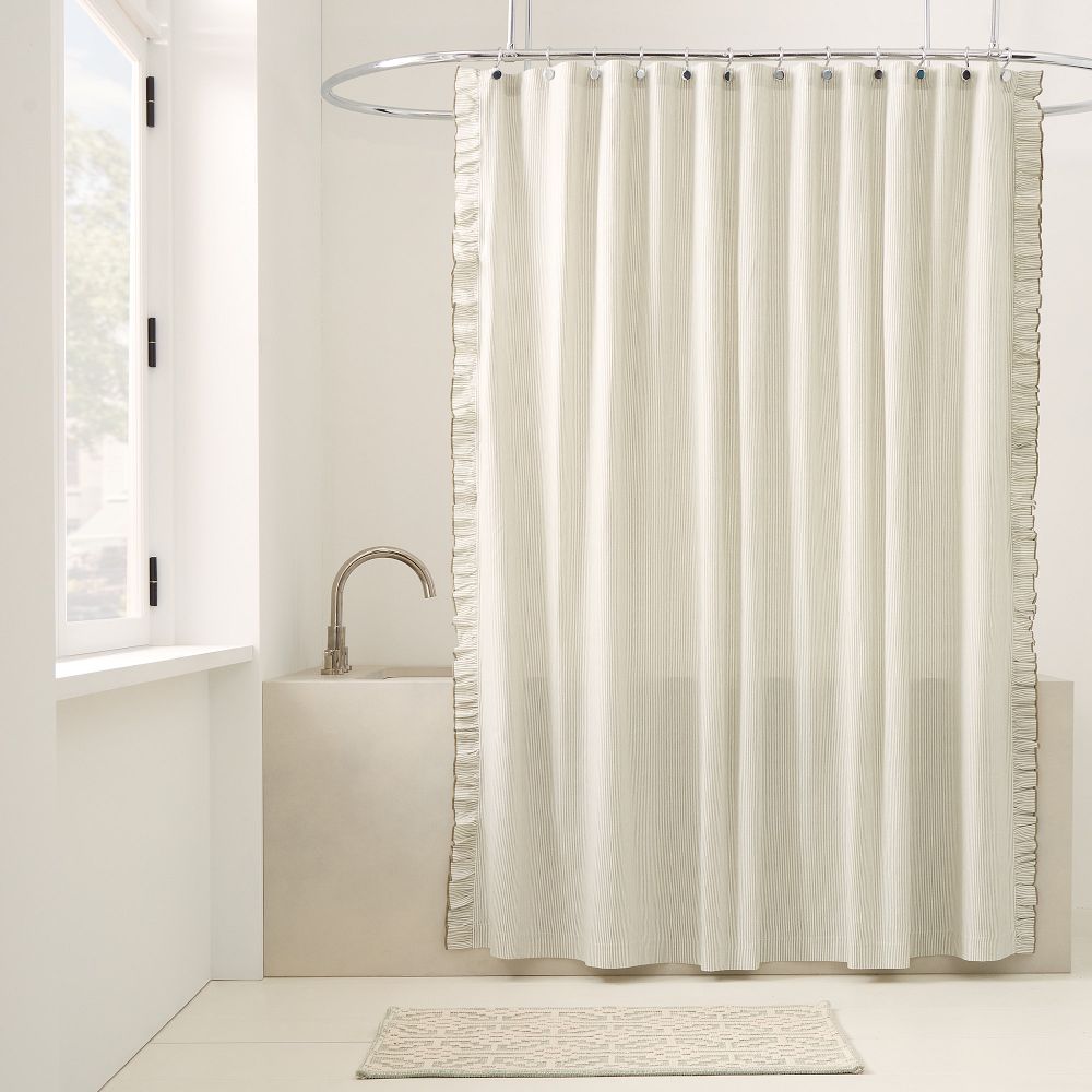 Fleur Shower Curtain - 72x74, Celadon