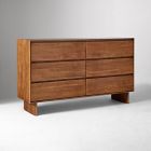 Open Box: Anton Solid Wood 6-Drawer Dresser (62") - Cool Walnut