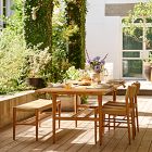 Baycrest Outdoor Teak Extendable Dining Table (84"&ndash;100") &amp; Chairs Set