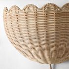 Woven Rattan Bubble Sconce (12")