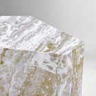 Biloxi Outdoor Faux Marble Side Table (22")