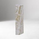 Biloxi Outdoor Faux Marble Side Table (22")