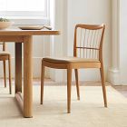 McKay Bamboo Spindle-Back Leather Dining Chair