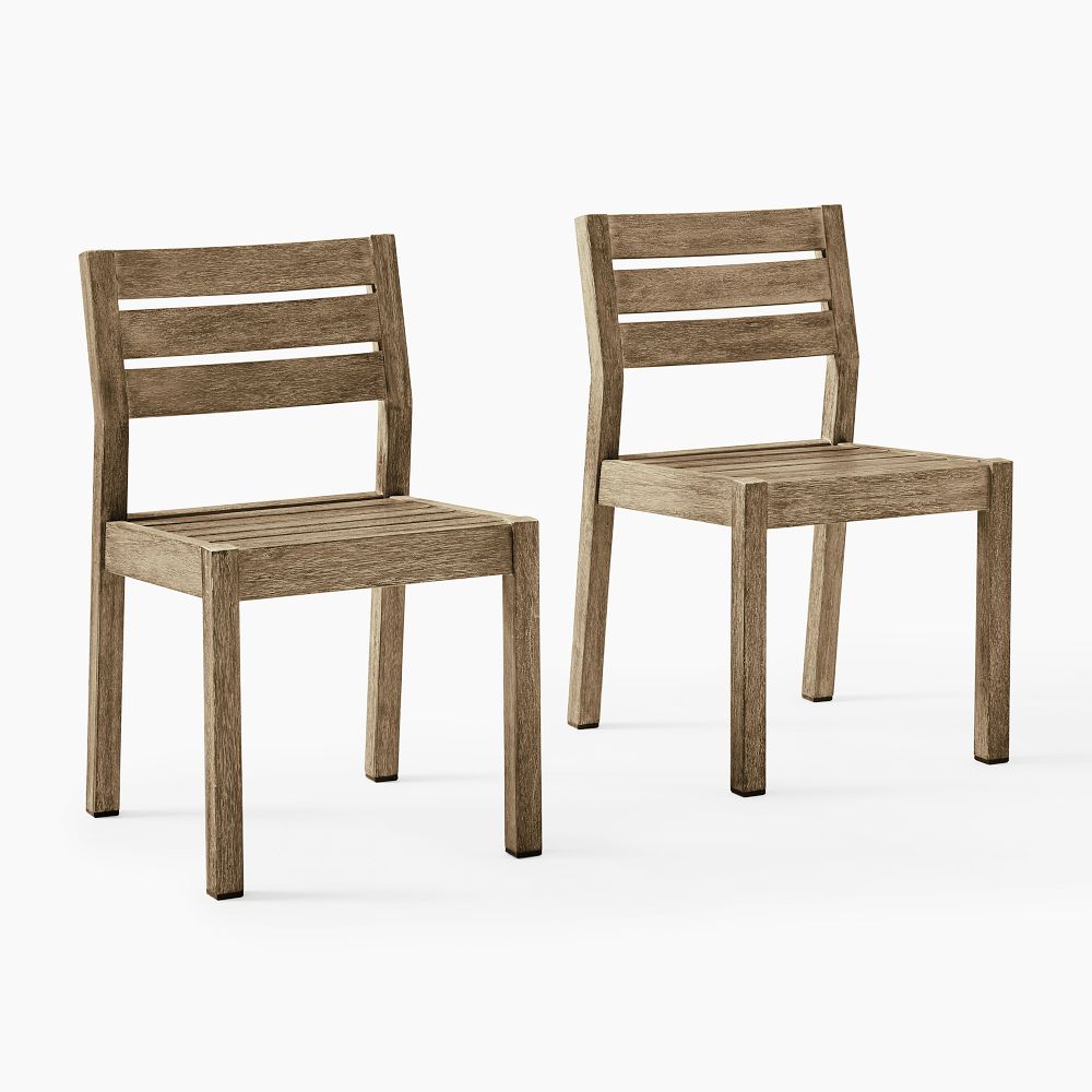 Portside Outdoor Dining Chair (Set of 2) - Driftwood, Set of 2