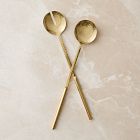 Hammered Metal Salad Servers (Set of 2)
