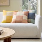 Tonal Silk Patchwork Pillow Cover