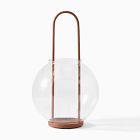 Metal &amp; Glass Globe Lanterns