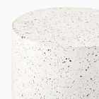 Terrazzo Drum Indoor/Outdoor Round Side Table (15")