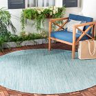 Textured Monochrome Outdoor Performance Rug