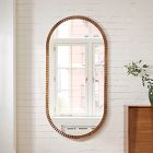 Frida Fluted Wood Wall Mirror