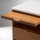 Parker Breadboard Drawer Marble Nightstand (21")