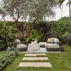 Telluride Aluminum Outdoor 2-Piece Chaise Sectional (113")