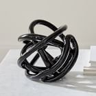 Decorative Black Glass Knot