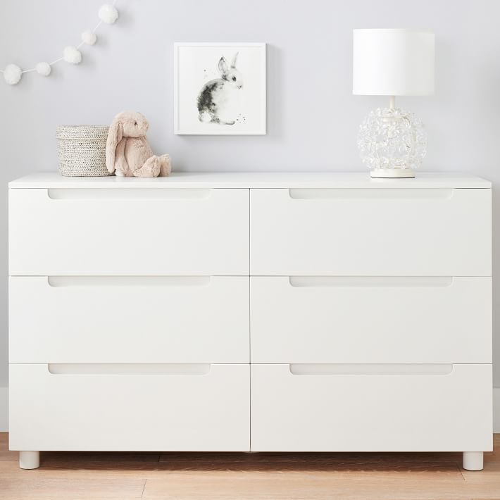 beige tall dresser Arbor Bedroom 6-Drawer Dresser, 58.7