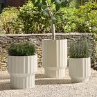 Parker Pedestal Ficonstone Indoor/Outdoor Planters