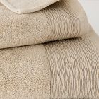 Cotton Linen Gathered Border Towel