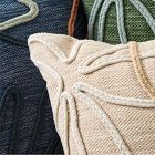 Outdoor Linework Floral Pillow