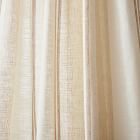Textured Luxe Stripe Linen Curtain - Sand