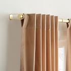 Cotton Velvet Curtain - Camel