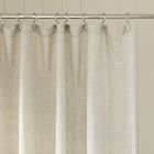 European Flax Linen Shower Curtain