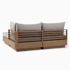 Santa Fe Slatted Outdoor 3-Piece Modular Sectional (72")