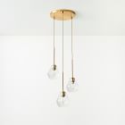 Sculptural 3-Light Geo Chandelier