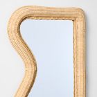Woven Rattan Mirror (48")