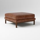 Dekalb Leather Ottoman