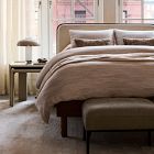 Miles Wood &amp; Upholstered Bed