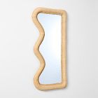 Woven Rattan Mirror (48")