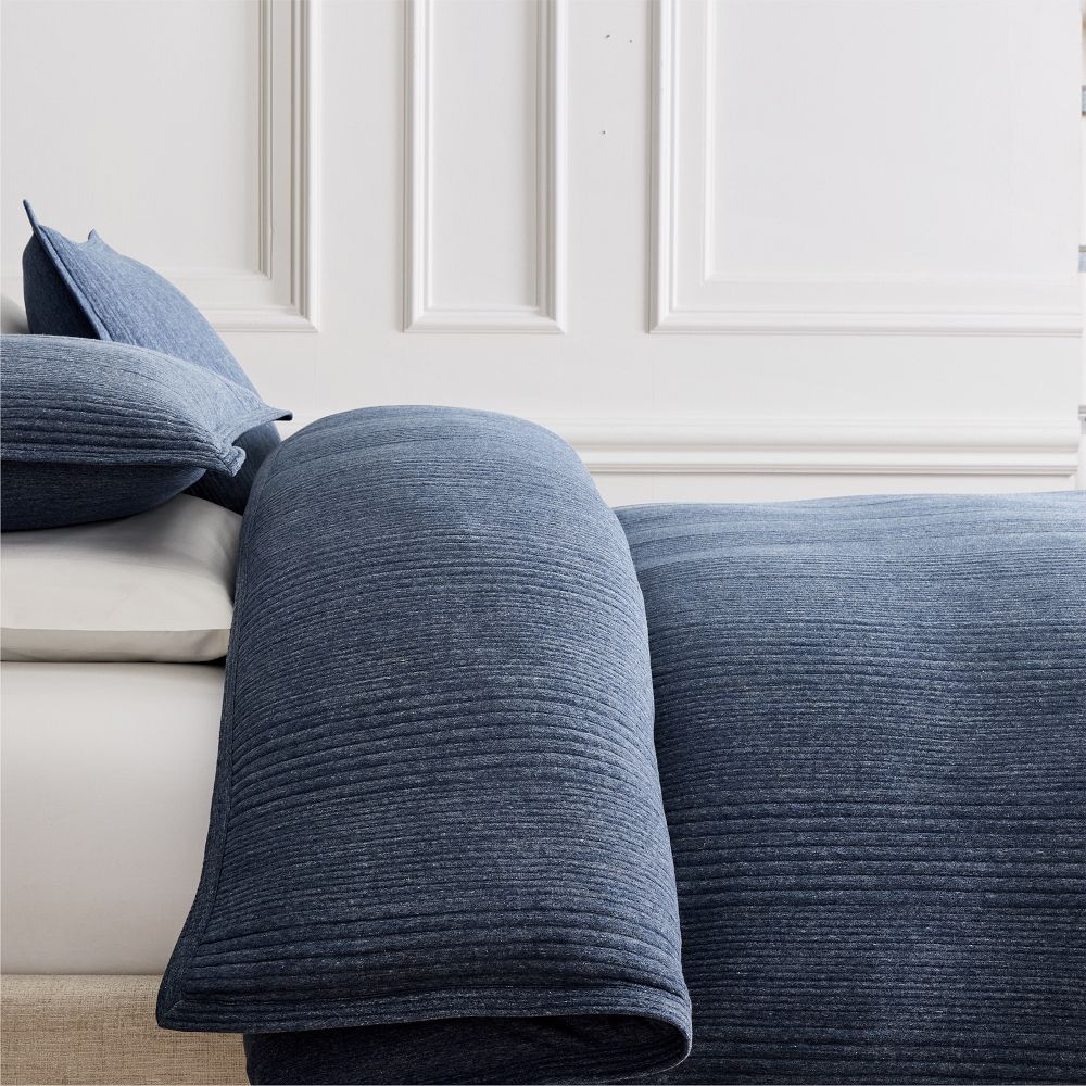 Cotton Cloud Jersey Duvet Cover & Shams