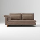 Open Box: Harmony Left-Arm 2.5-Seat Sofa Bench - Performance Modern Chenille Mink, Dark Walnut