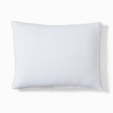 European Flax Linen Pom Pom Shams