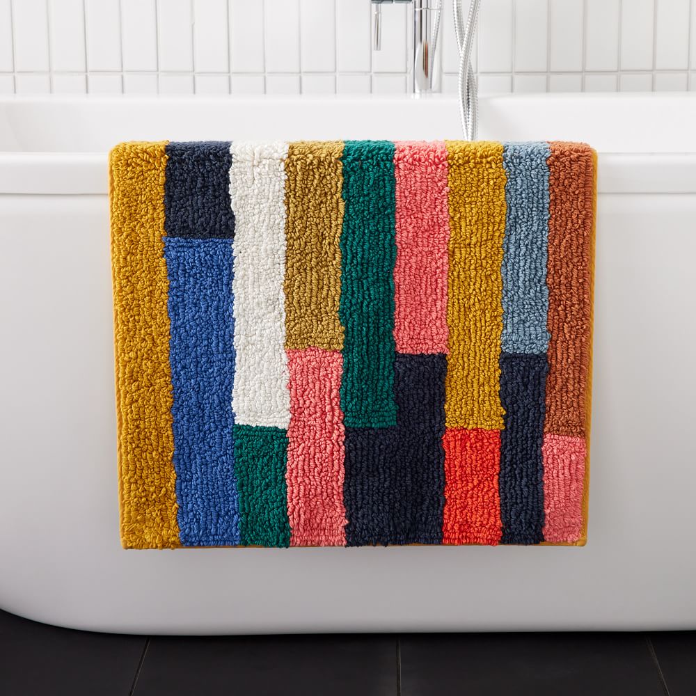 Landscape Stripes Bath Mat - Multi, 20"x34"