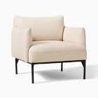 Open Box: Penn Chair, Melange Weave, Stone White, Black