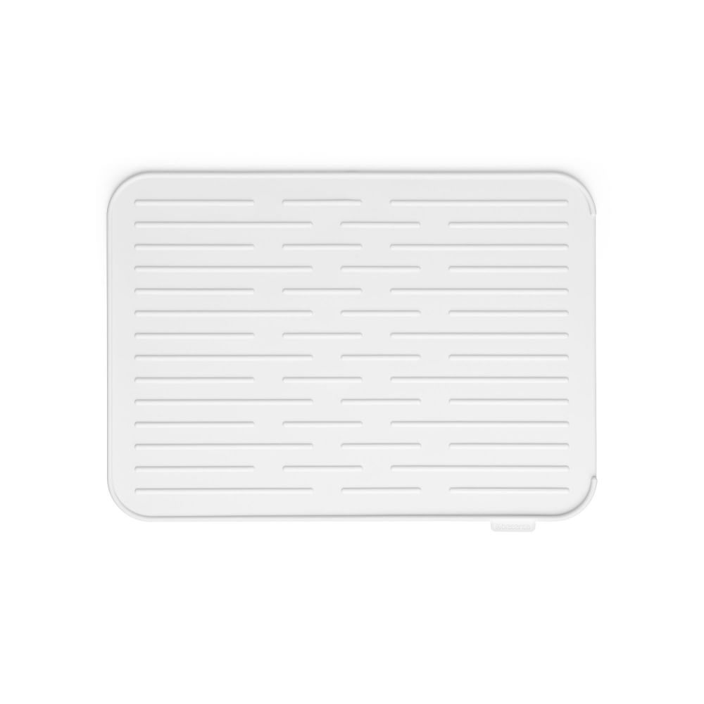 Brabantia Silicone Dish Drying Mat - Light Gray, 17"x12.6"