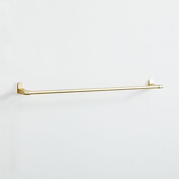 Mid-Century Contour Bathroom Hardware Towel Bar (30")