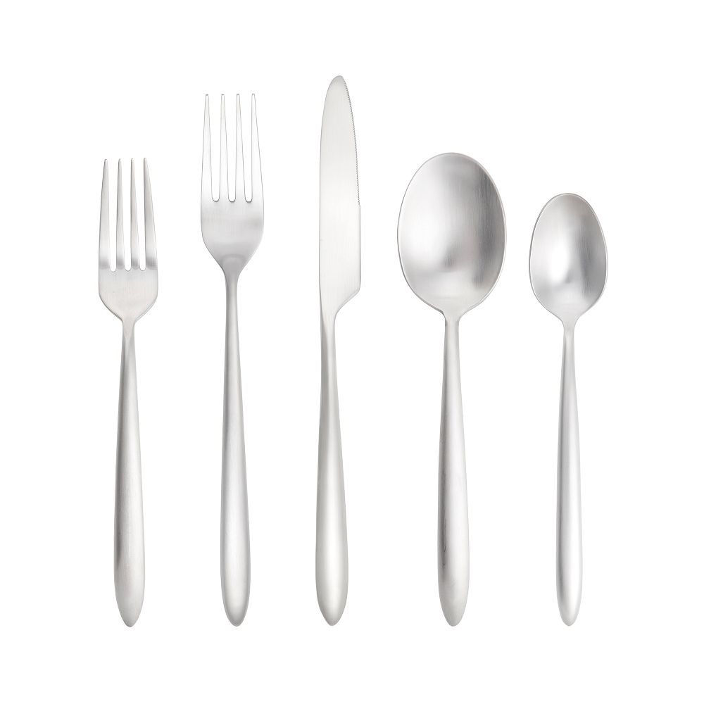 Brushed Stainless Steel Flatware Sets - Boxed, Each