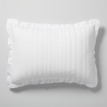 European Flax Linen Linework Shams