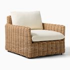 Open Box: Westport Slim Profile Outdoor Lounge Chair - Crosshatch Weave Alabaster, Natural