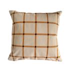 Leah Singh Reversible Grid Pillow Cover