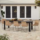 Playa Outdoor Extendable Dining Table (67.5"&ndash;90") &amp; Slope Dining Chairs Set