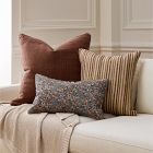 Floral Slub Pillow Cover &amp; Throw Set