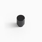 Knurled Drawer Hardware - Matte Black