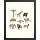 Safari Framed Wall Art by Lana's Shop