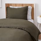 European Flax Linen Ruffle Duvet Cover &amp; Shams