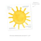Mej Mej Large Sun Peel &amp; Stick Wall Decals