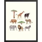 Safari Framed Wall Art by Lana's Shop