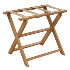 Walnut Luggage Rack w/ Nylon Straps